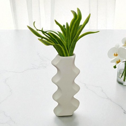 Waveform Ceramic Vase